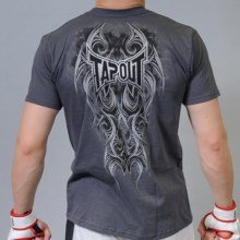 tapout warrior tshirt grey back